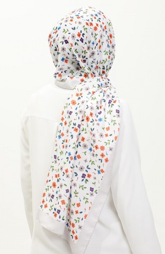 Floral Patterned Shawl 2062-05 Beige 2062-05