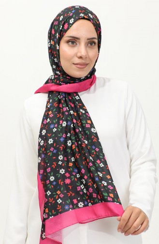 Schal Mit Blumenmuster 2062-09 Fuchsia 2062-09