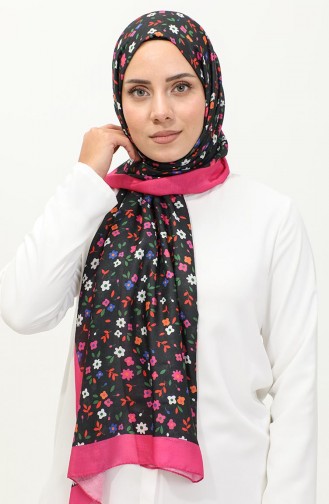Schal Mit Blumenmuster 2062-09 Fuchsia 2062-09