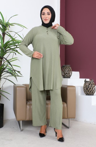 Großer Tunika-Hosen-Doppelanzug 2691-01 Khaki 2691-01