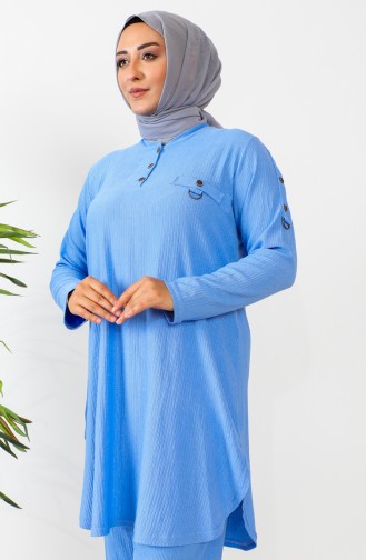 Großer Tunika-Hosen-Doppelanzug 2691-08 Blau 2691-08