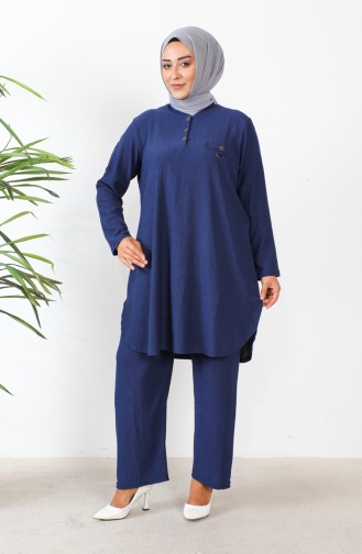 Großer Tunika-Hosen-Doppelanzug 2691-10 Marineblau 2691-10