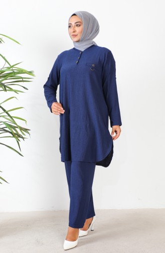 Großer Tunika-Hosen-Doppelanzug 2691-10 Marineblau 2691-10