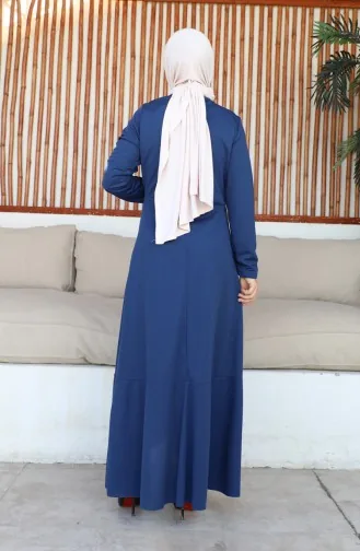 Robe à Volants Nouée Sur Le Côté 1907-09 Indigo 1907-09