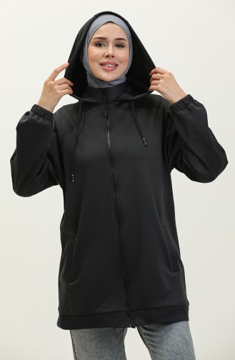 Oyya Kapüşonlu Oversize Fermuarlı Sweatshirt 238495-01 Antrasit Gri