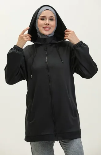 Oyya Kapüşonlu Oversize Fermuarlı Sweatshirt 238495-01 Antrasit Gri