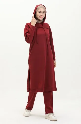 İki İplik Eşofman Takım 3034-01 Bordo