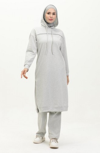 Two Yarn Tracksuit Suit 3034-02 Gray 3034-02