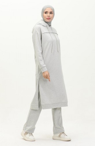 Two Yarn Tracksuit Suit 3034-02 Gray 3034-02