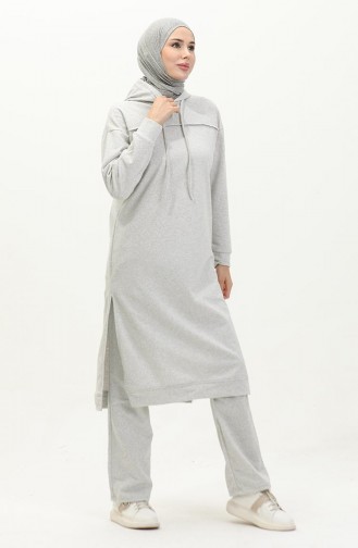 Two Yarn Tracksuit Suit 3034-02 Gray 3034-02