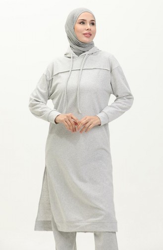 Two Yarn Tracksuit Suit 3034-02 Gray 3034-02