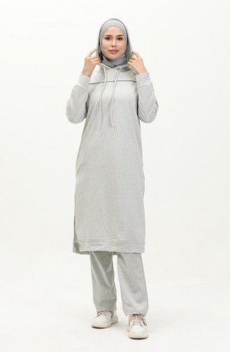 Two Yarn Tracksuit Suit 3034-02 Gray 3034-02