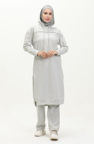 Two Yarn Tracksuit Suit 3034-02 Gray 3034-02