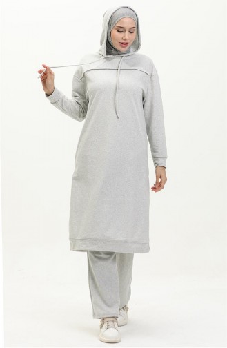 Two Yarn Tracksuit Suit 3034-02 Gray 3034-02