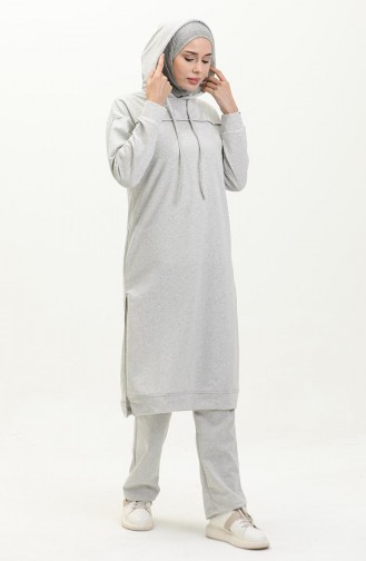Two Yarn Tracksuit Suit 3034-02 Gray 3034-02