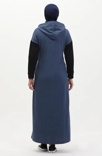 Robe Sweat Garnie De Couleurs 3009-04 Indigo 3009-04
