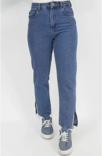 Pantalon Jean Détail Pierre 2705-02 Bleu Jean 2705-02