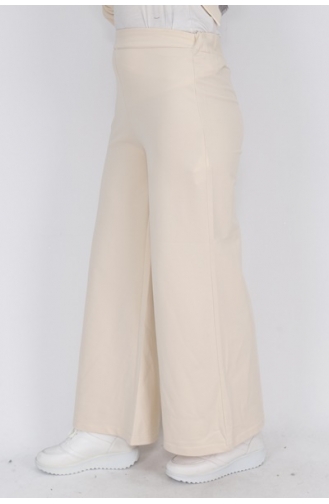 Puane 2 Ip Kumaş Salaş Pantolon 30007-02 Taş
