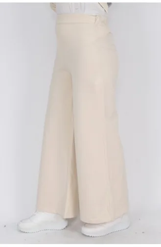 Score 2 Thread Fabric Casual Trousers 30007-02 Stone 30007-02