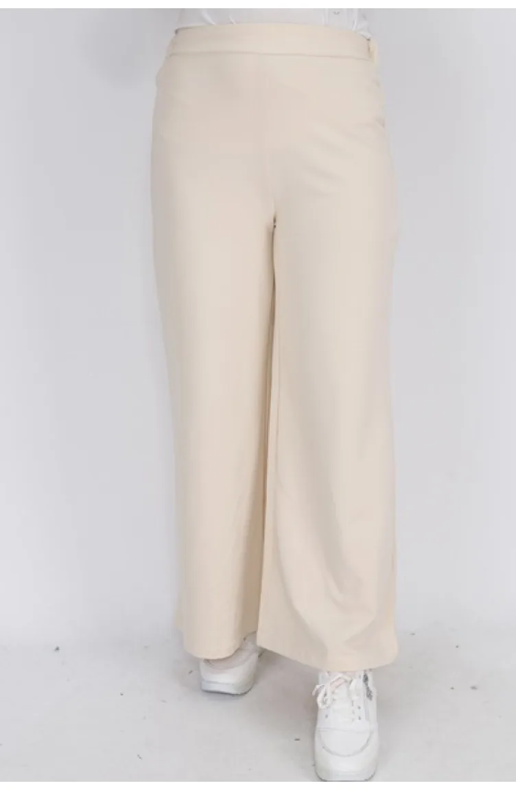 Score 2 Thread Fabric Casual Trousers 30007-02 Stone 30007-02