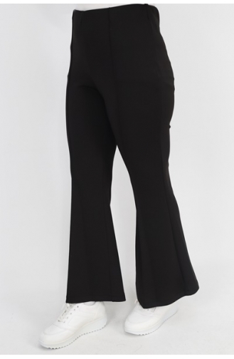 Noktae Scuba-broek Met Uitlopende Pijpen 18138-01 Zwart 18138-01