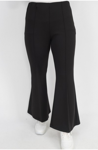 Noktae Scuba-broek Met Uitlopende Pijpen 18138-01 Zwart 18138-01