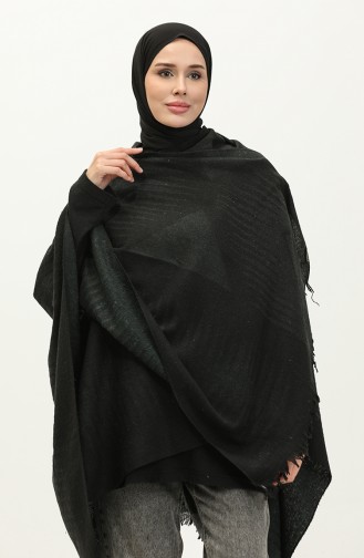 Poncho Met Piramidepatroon 2038-02 Smaragdgroen 2038-02