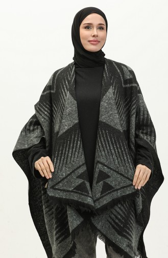 سترة صوفية منقوشة  2038-06 رمادي 2038-06