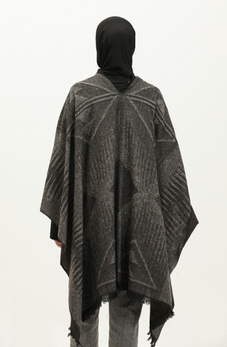 Poncho Met Piramidepatroon 2038-10 Mink 2038-10