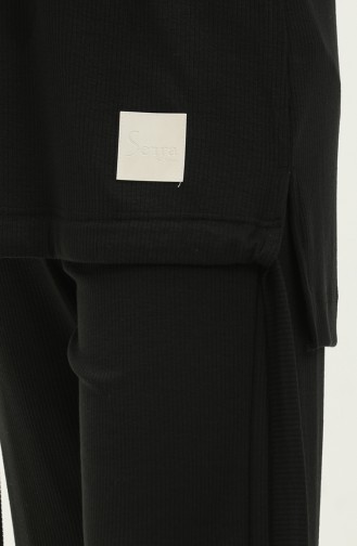 Camisole Tunic Pants two Piece Suit 20039-04 Black 20039-04