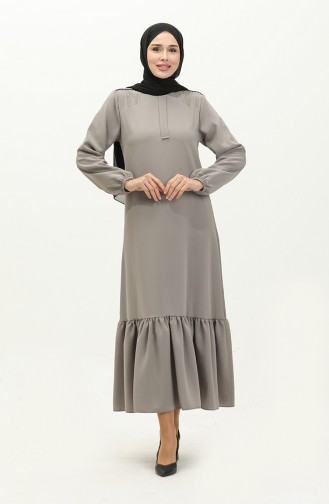 فستان سهرة بتصميم سلسلة 2009-03 رمادي 2009-03