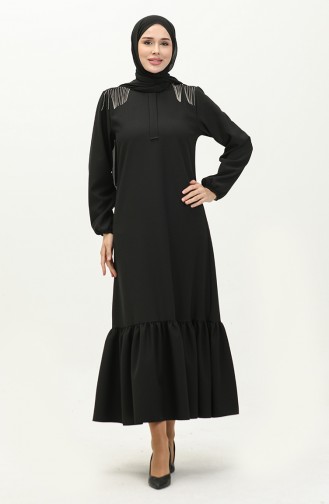 فستان سهرة بتصميم سلسلة 2009-04 أسود 2009-04