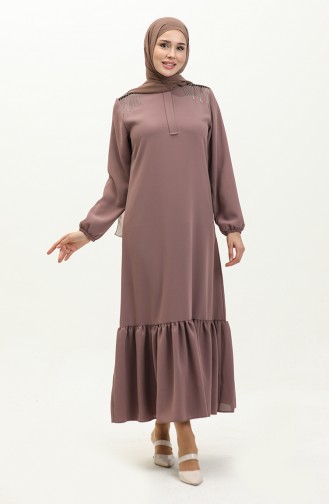 فستان سهرة بتصميم سلسلة 2009-09 وردي فاتح 2009-09