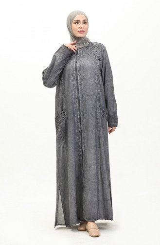 Sile Cloth Authentic Abaya 7788-02 Grau 7788-02