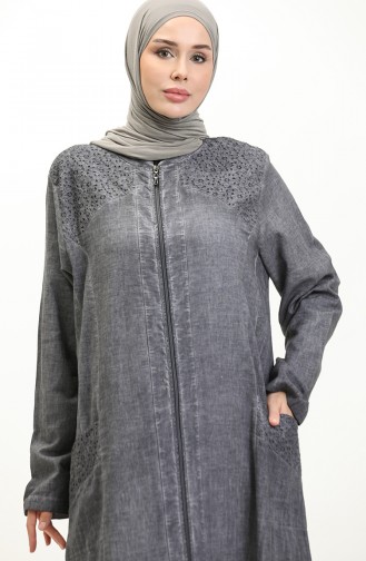 Sile Cloth Authentic Abaya 7788-02 Grau 7788-02