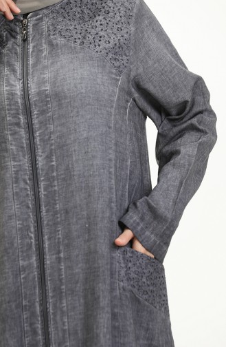 Sile Cloth Authentic Abaya 7788-02 Grau 7788-02