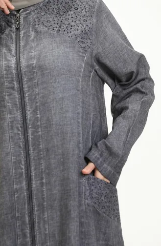 Sile Cloth Authentic Abaya 7788-02 Grau 7788-02
