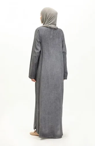 Sile Cloth Authentic Abaya 7788-02 Grau 7788-02