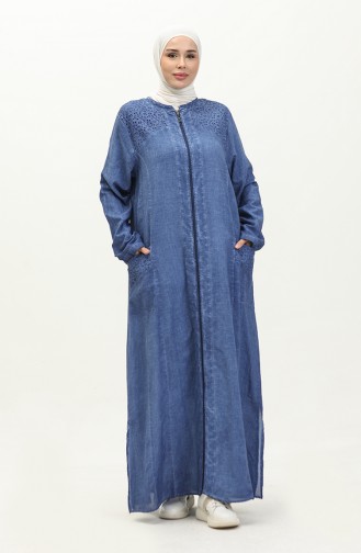 Şile Tuch Authentic Abaya 7788-03 Indigo 7788-03