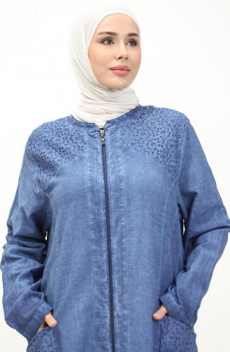 Abaya Authentique Tissu Şile 7788-03 Indigo 7788-03