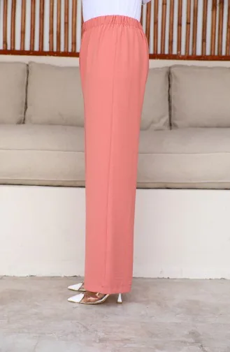 Pantalon Large En Tissu Aerobin 1006-02 Rose Poudré 1006-02
