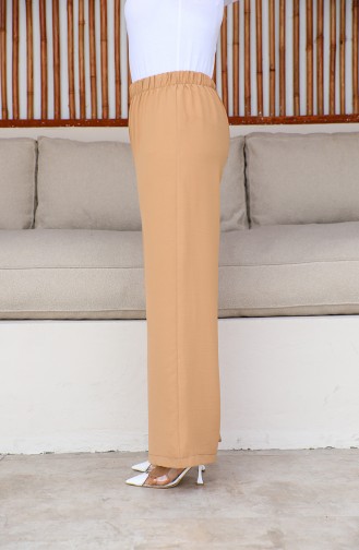 Aerobin Fabric wide Leg Trousers 1006-07 Tan 1006-07