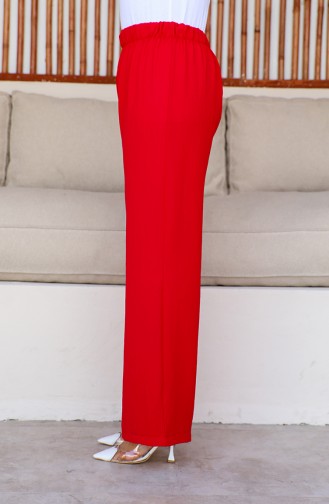 Aerobin Fabric wide Leg Trousers 1006-23 Red 1006-23