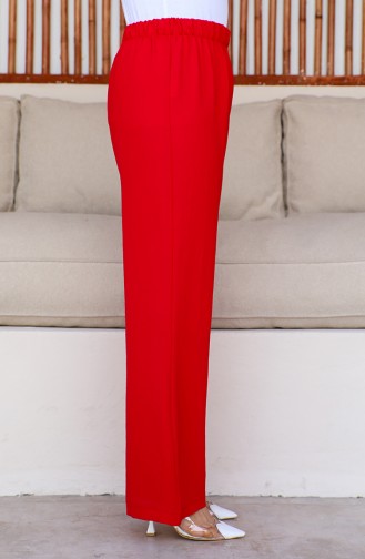 Aerobin Fabric wide Leg Trousers 1006-23 Red 1006-23