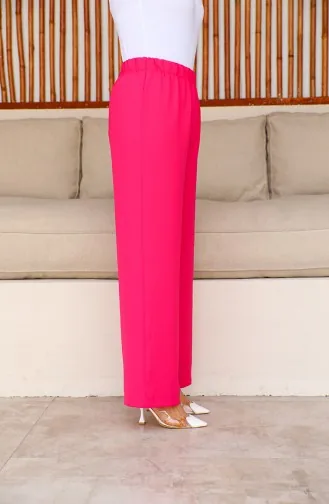Pantalon Large En Tissu Aerobin 1006-26 Fuchsia 1006-26