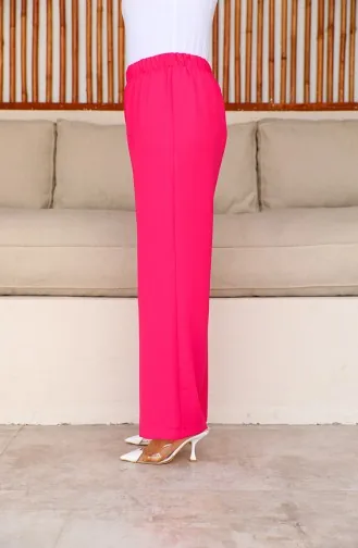 Pantalon Large En Tissu Aerobin 1006-26 Fuchsia 1006-26