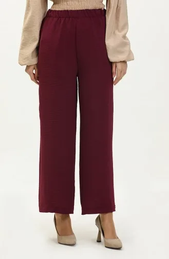 Pantalon Large En Tissu Aerobin 1006-40 Prune 1006-40