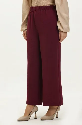 Pantalon Large En Tissu Aerobin 1006-40 Prune 1006-40