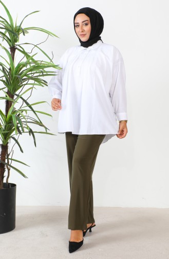 Plus Size Sandy Pants 0138-11 Khaki Green 0138-11