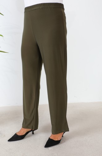 Plus Size Sandy Pants 0138-11 Khaki Green 0138-11